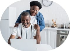 People looking at computer